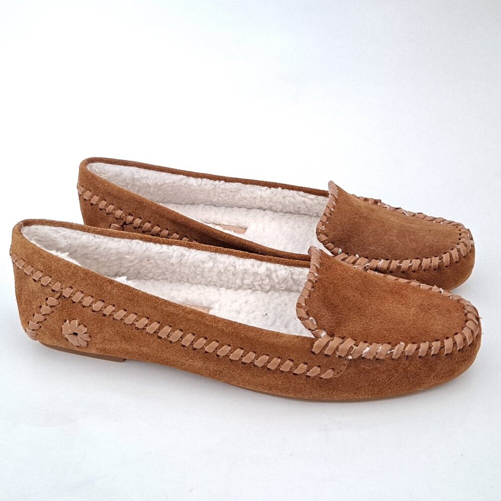 Jack Rogers Millie Suede Mocassin Slippers